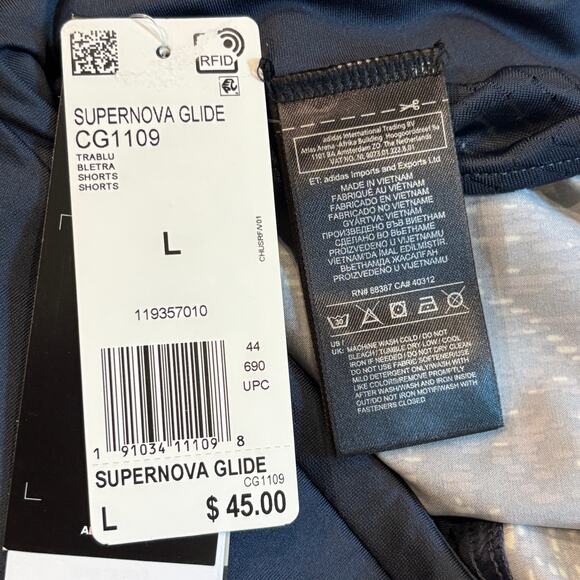 Adidas Running Shorts 2" Womens Size Large Purple Supernova Glide Brief Lined - Picture 6 of 12